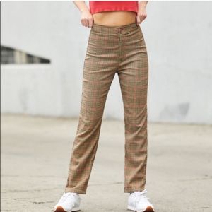 J. Galt Plaid Valentina Flare Pants